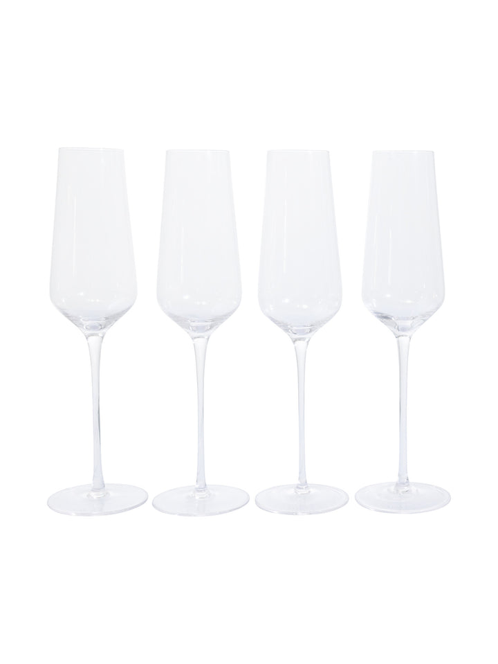 Celebration Champagne Glass Set of 4 in Clear