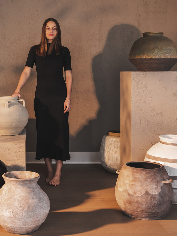 Coco Vase in Smokey Earth