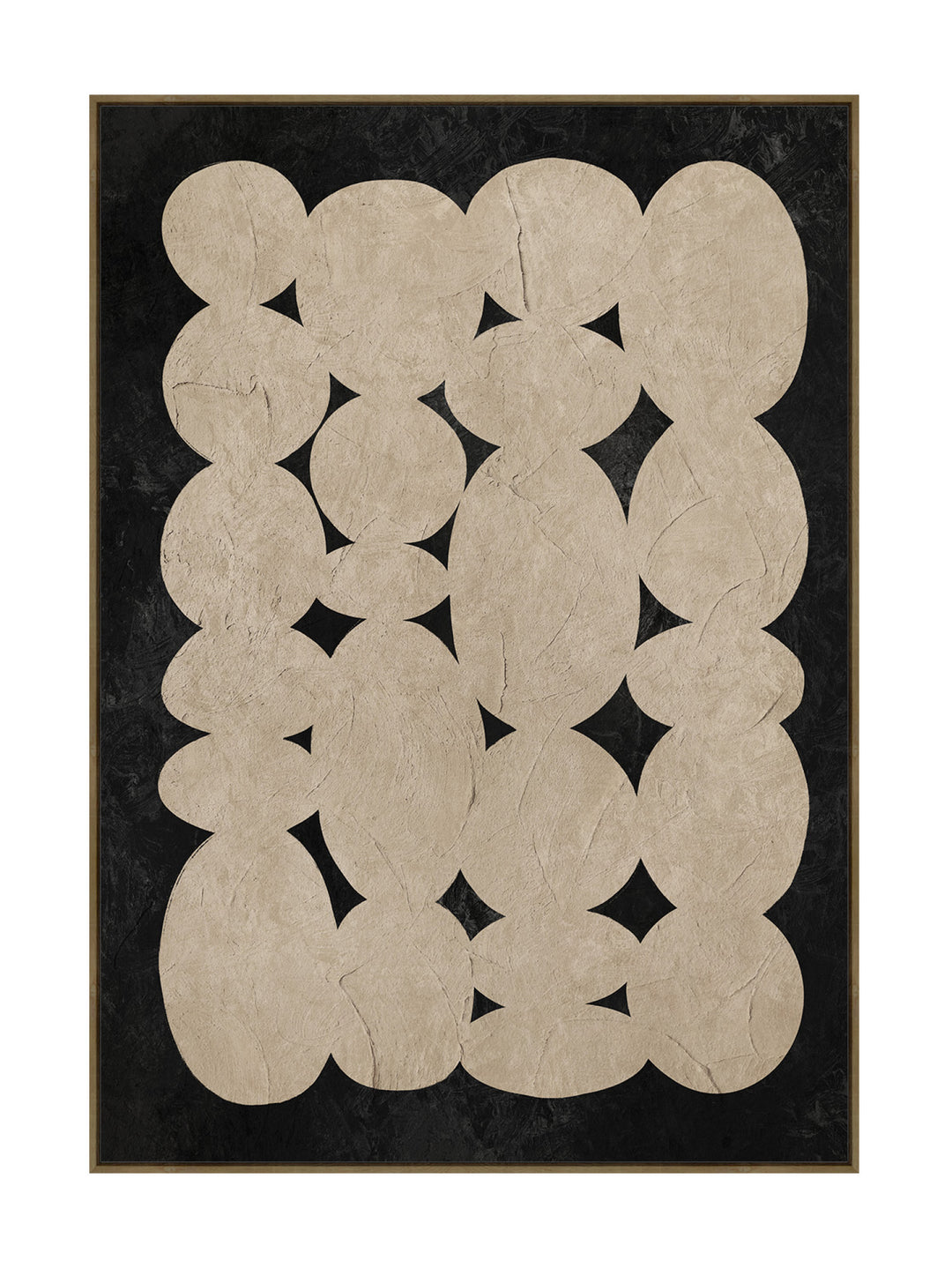 Conglomerate Wall Art in Coal & Clay