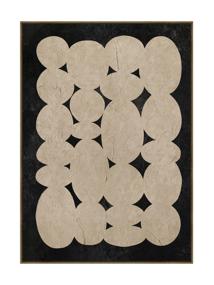 Conglomerate Wall Art in Coal & Clay