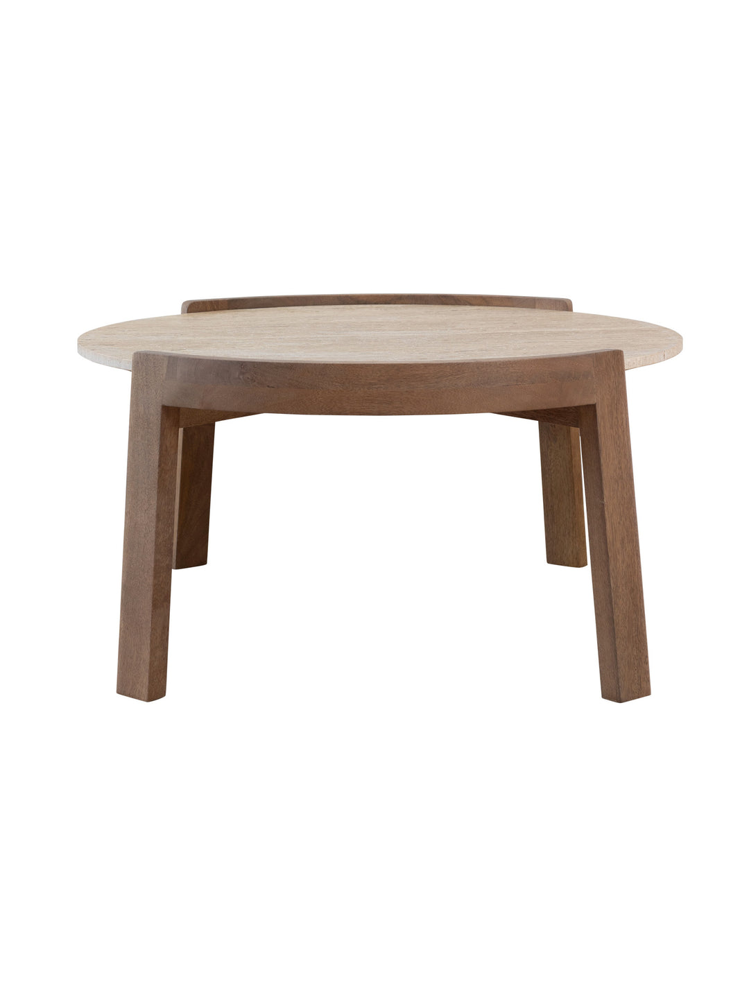 Curved Coffee Table in Travertine