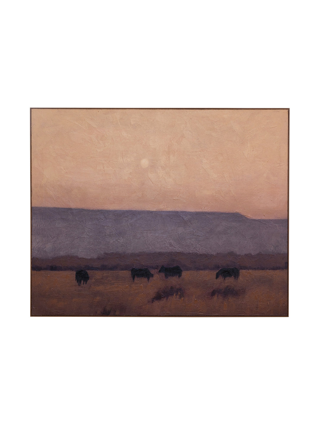 Dusk on the Plains Wall Art in Sunset