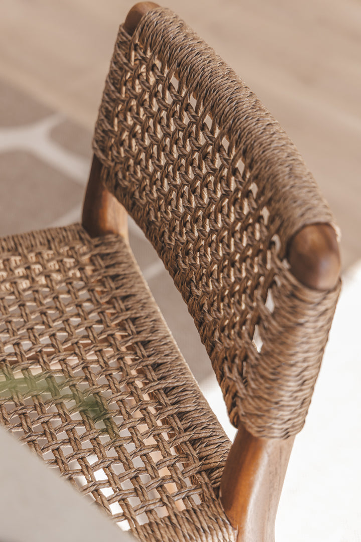 Goa Teak Counter Chair in Bark