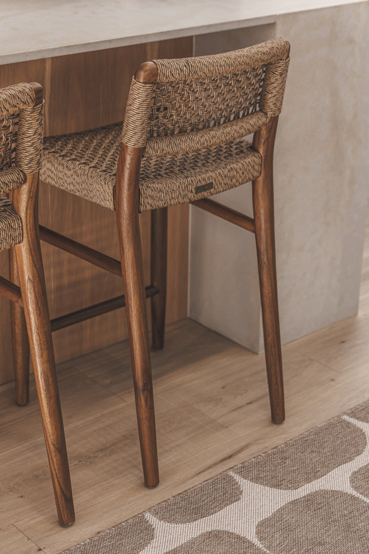 Goa Teak Counter Chair in Bark