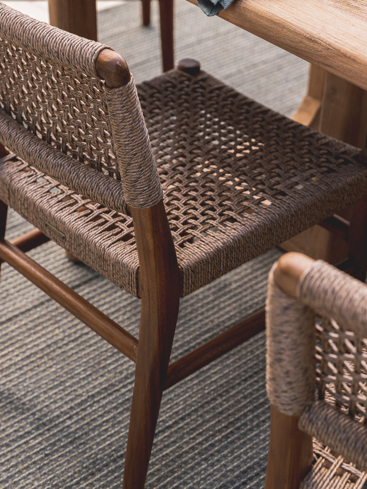 Goa Teak Dining Chair in Bark