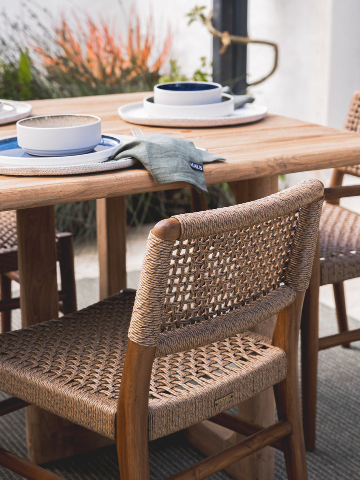 Goa Teak Dining Chair in Bark