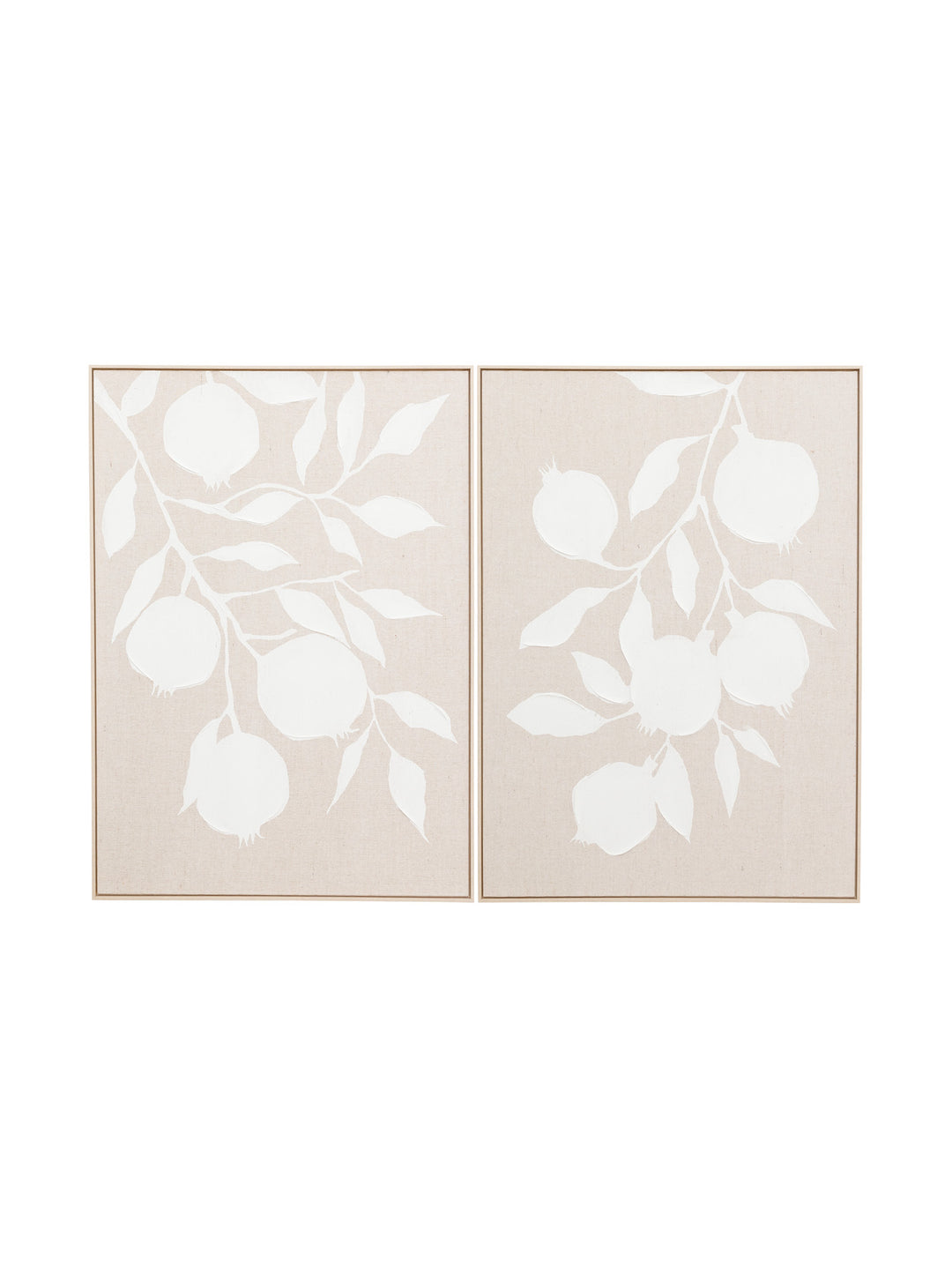 Grenadine Wall Art Set of 2 in Blanco