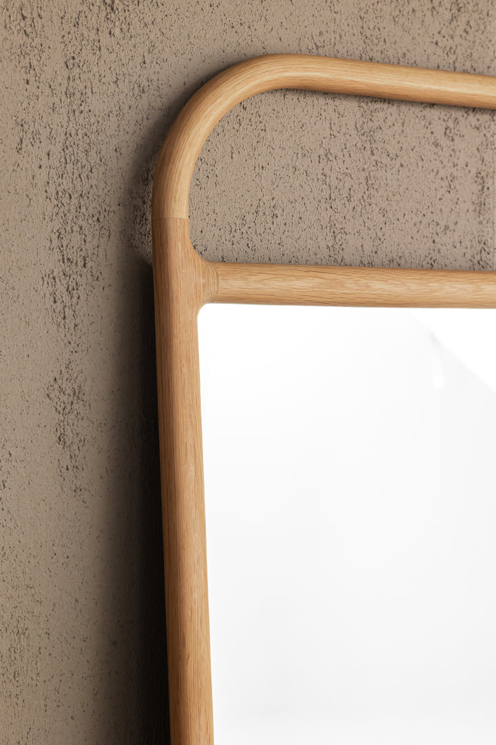 Imperial Oak Floor Mirror in Natura