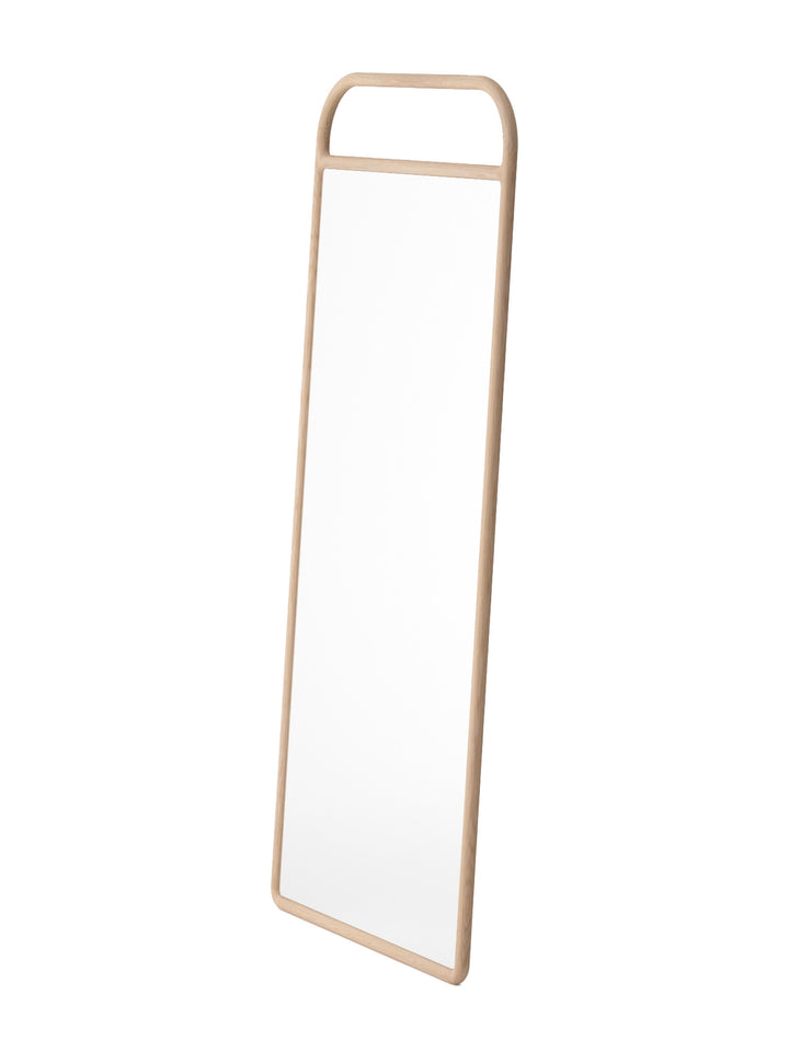 Imperial Oak Floor Mirror in Natura