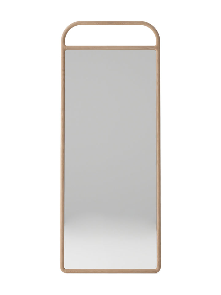 Imperial Oak Floor Mirror in Natura