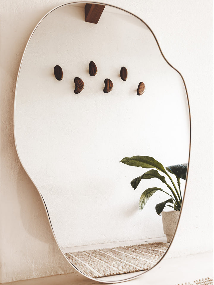 Molveno Mirror in Matte Crema