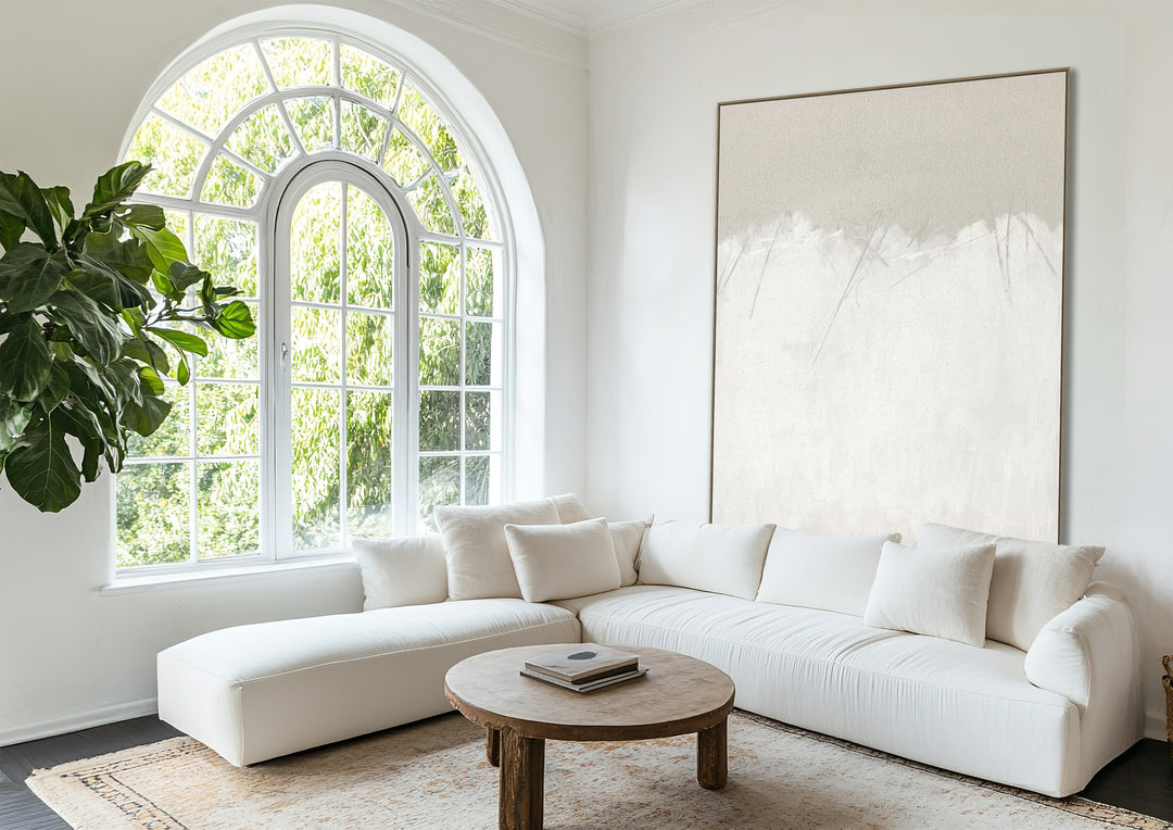 Linen Flax Wall Art in Lino