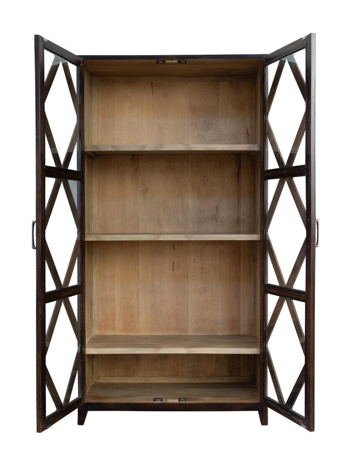 Meadow Lane Display Cabinet in Coco