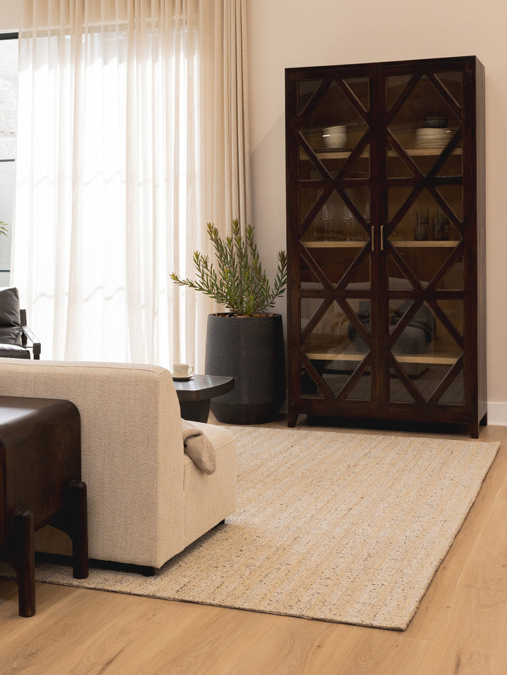 Meadow Lane Display Cabinet in Coco
