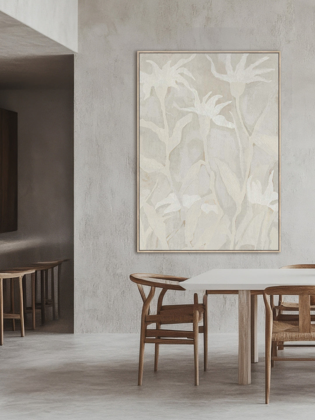 Mystique Flora Wall Art in Vapour