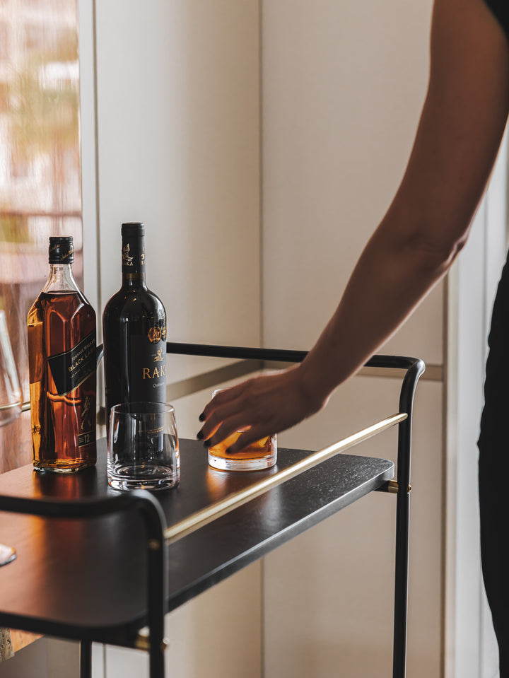 Sable Drinks Trolley in Midnight