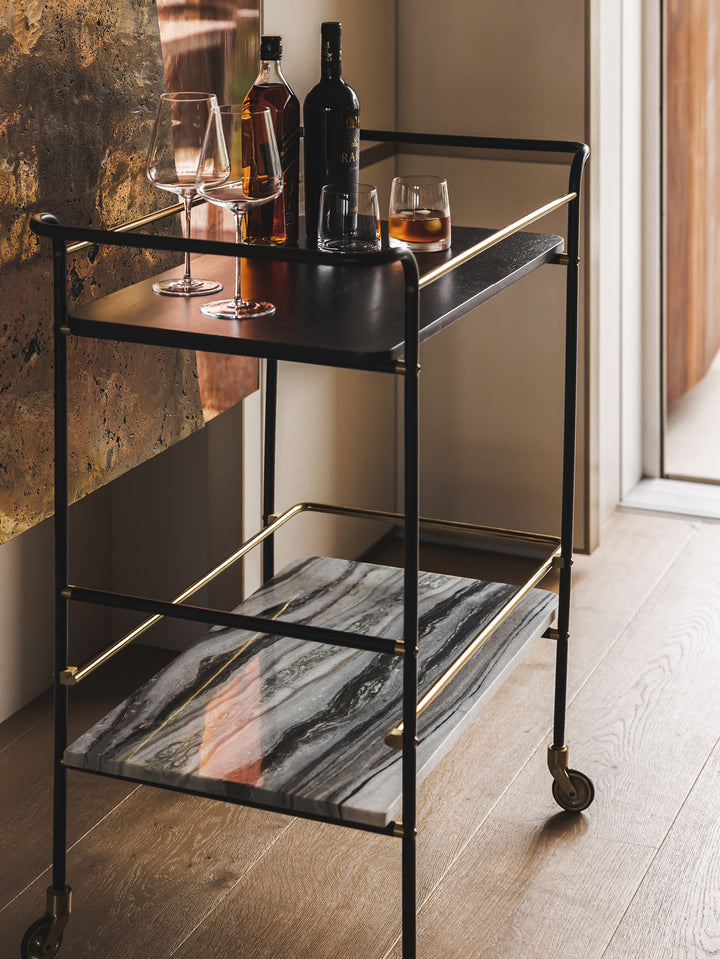Sable Drinks Trolley in Midnight