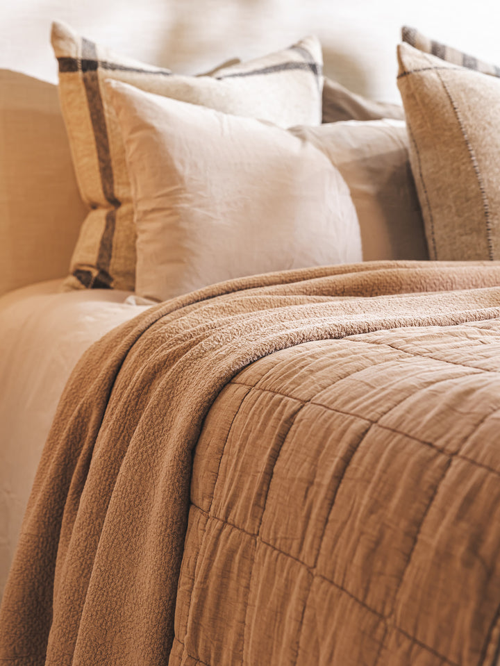 Square Dance Quilt in Baked Clay