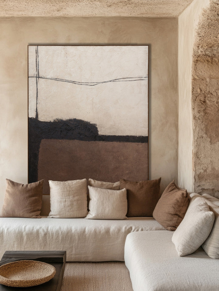 Surface Trace Wall Art in Hazel Cream