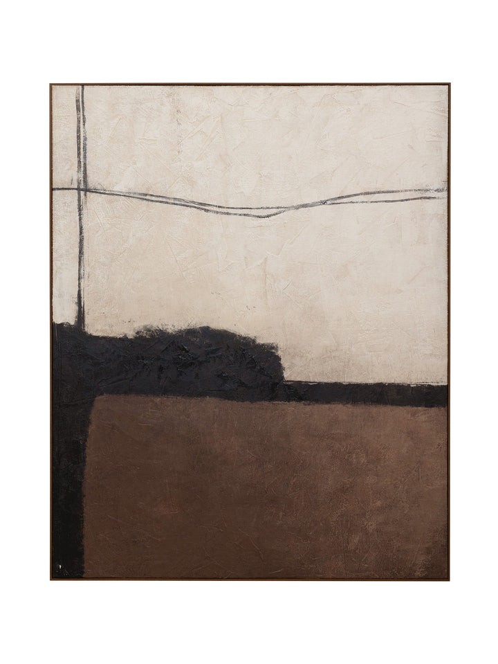 Surface Trace Wall Art in Hazel Cream