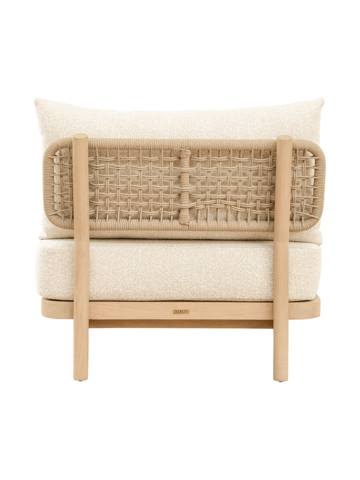 Syros Teak Lounger in Natura