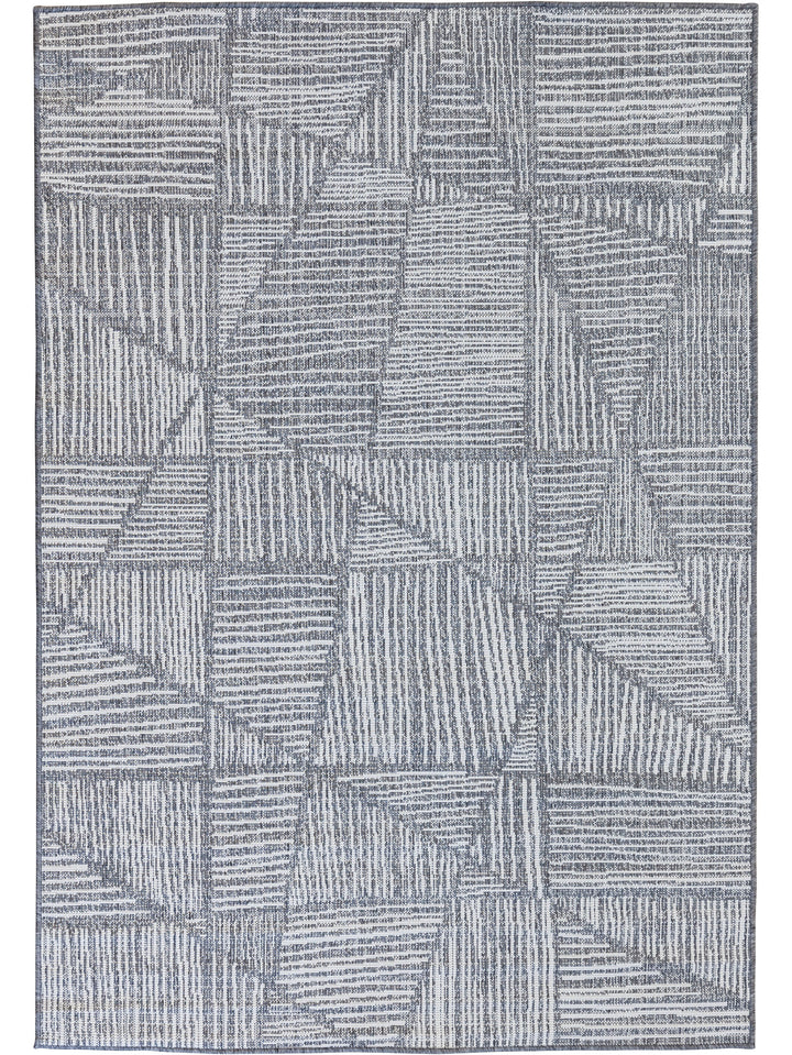 Tangram Outdoor Rug in Smoke