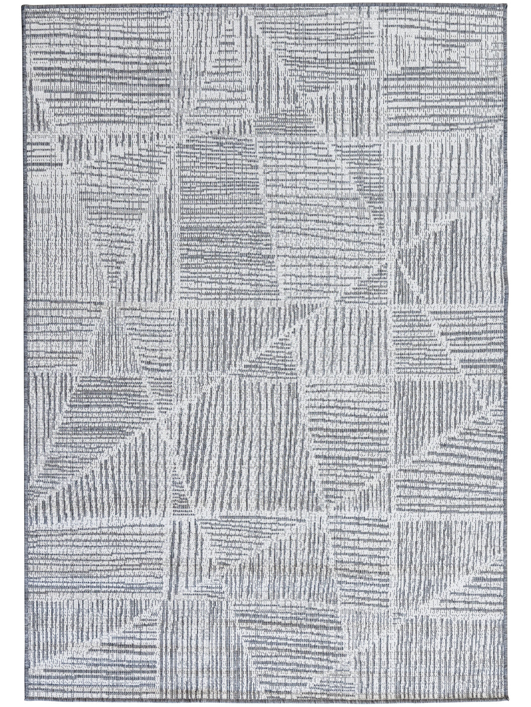 Tangram Outdoor Rug in Smoke