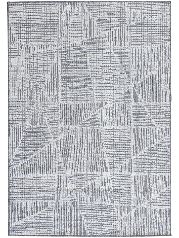 Tangram Outdoor Rug in Smoke