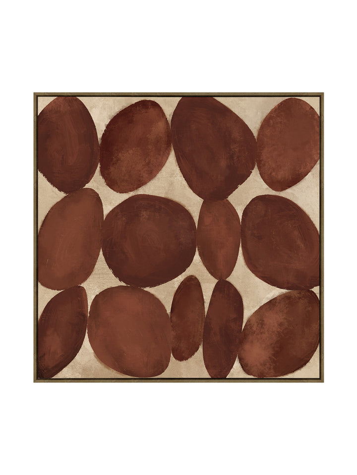 The Quarry Wall Art in Burgundy Brown