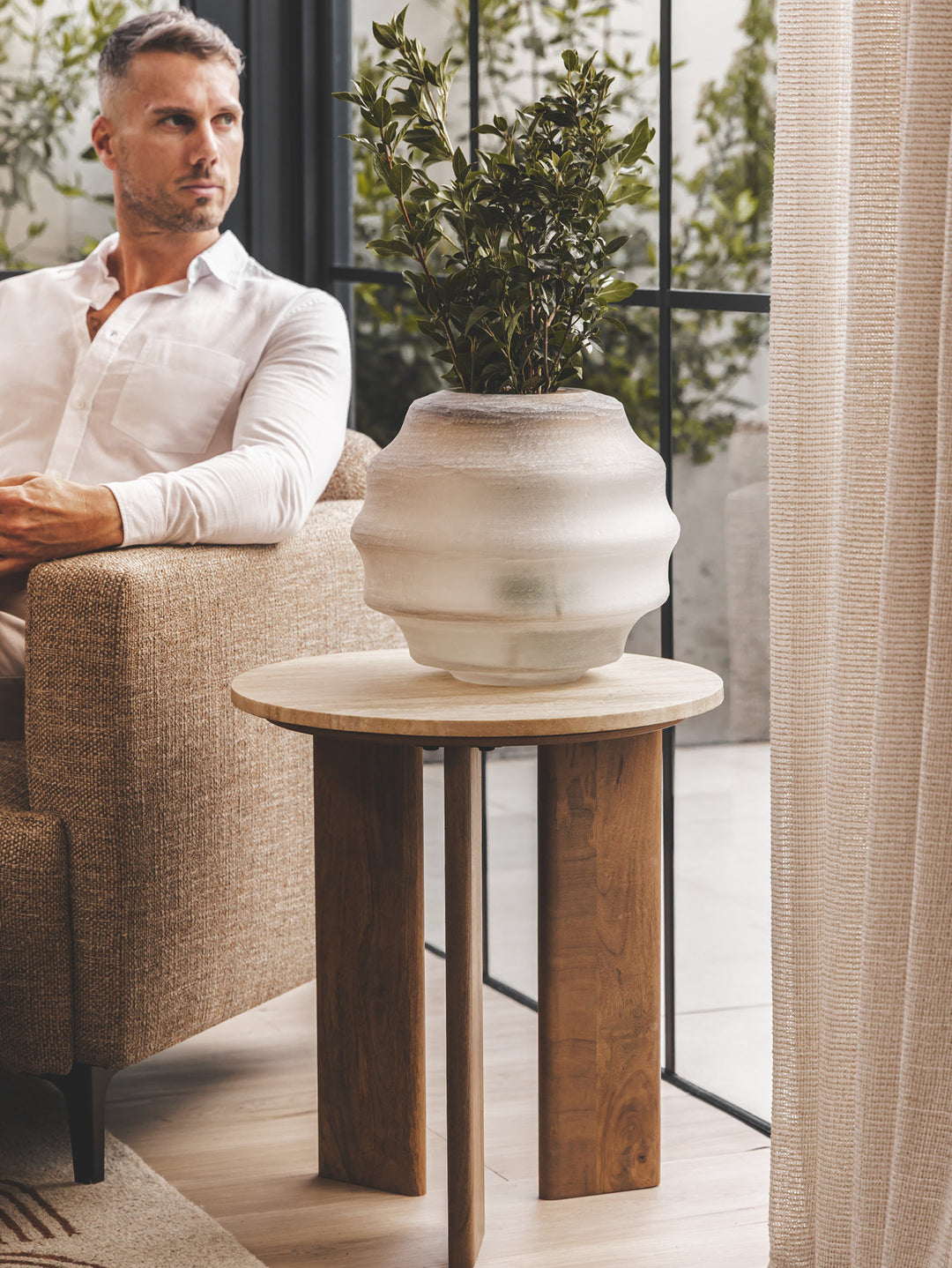 Thrive Side Table in Nutmeg