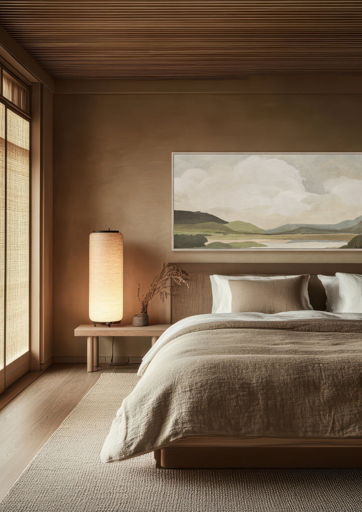 Verdant Veil Wall Art in Evergreen