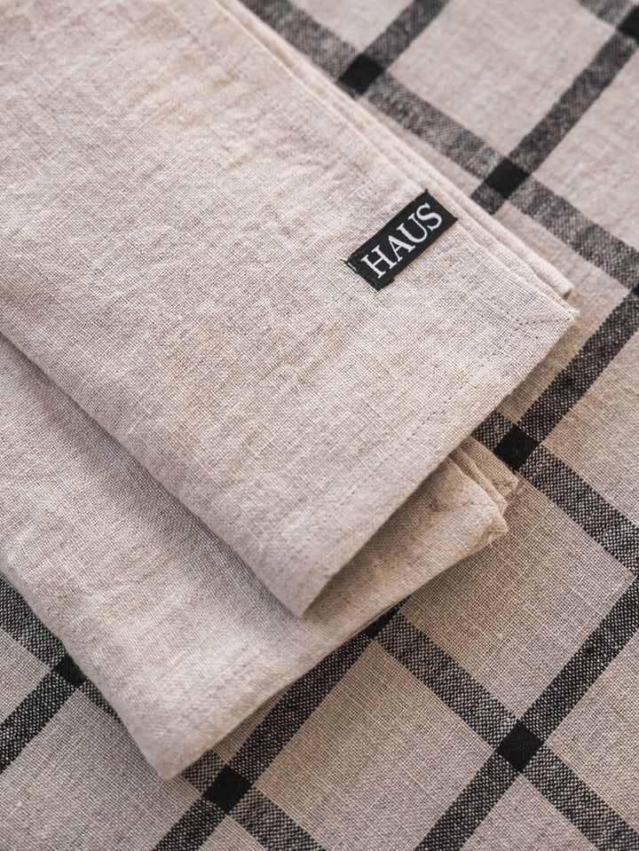 Vintage Linen Napkins Set 4