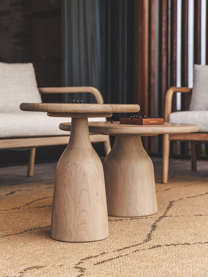 Wild Teak Side Table in Natura