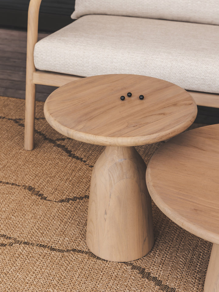 Wild Teak Side Table in Natura