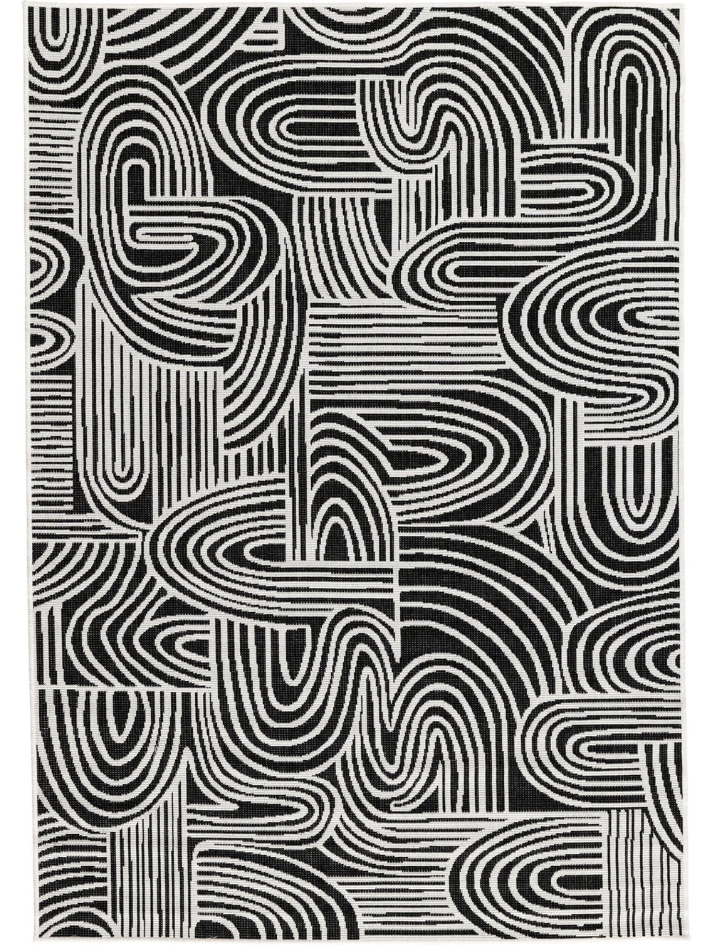 Kinky Rug in Black Sails - rug - Hertex Haus - badge_fully_outdoor