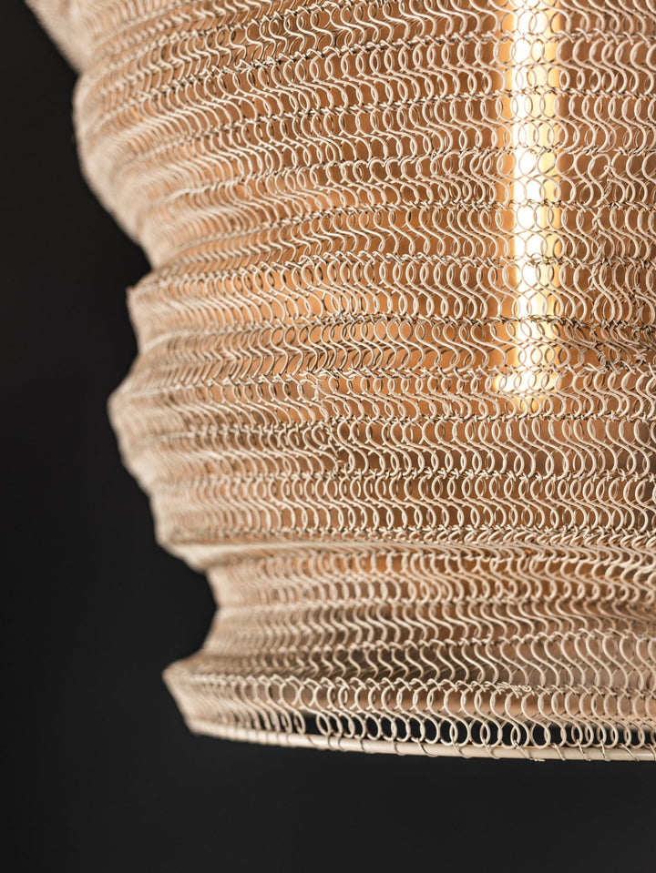 Lampara Mesh Pendant in Sand - Lighting- Hertex Haus Online - Homeware