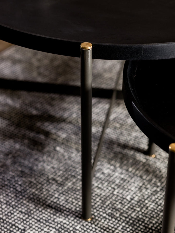 Roundhouse Coffee Table in Onyx - Coffee Tables - Hertex Haus - Coffee Tables