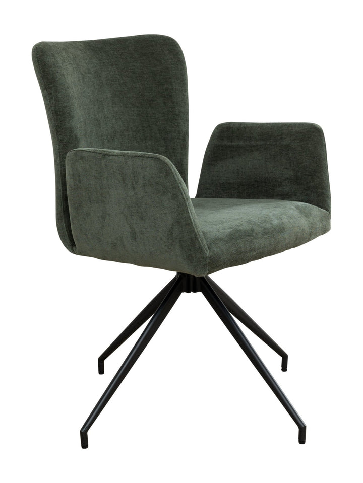 Stella Swivel Dining Chair in Pine Needle - Kitchen & Dining Room Chairs - Hertex Haus -