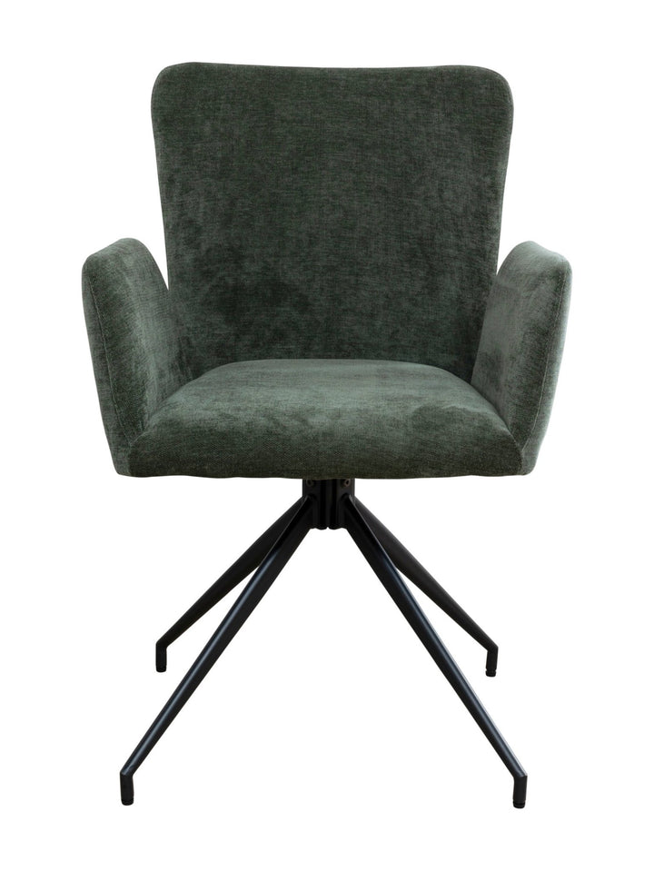 Stella Swivel Dining Chair in Pine Needle - Kitchen & Dining Room Chairs - Hertex Haus -