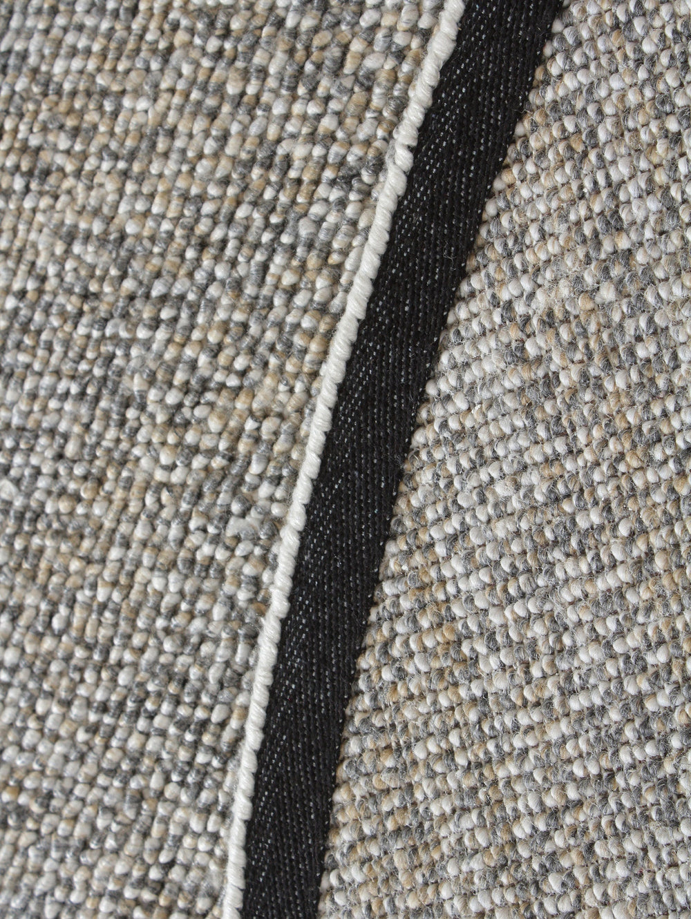 Cobbles Round Rug in Gravel - Round Rug- Hertex Haus Online - Design