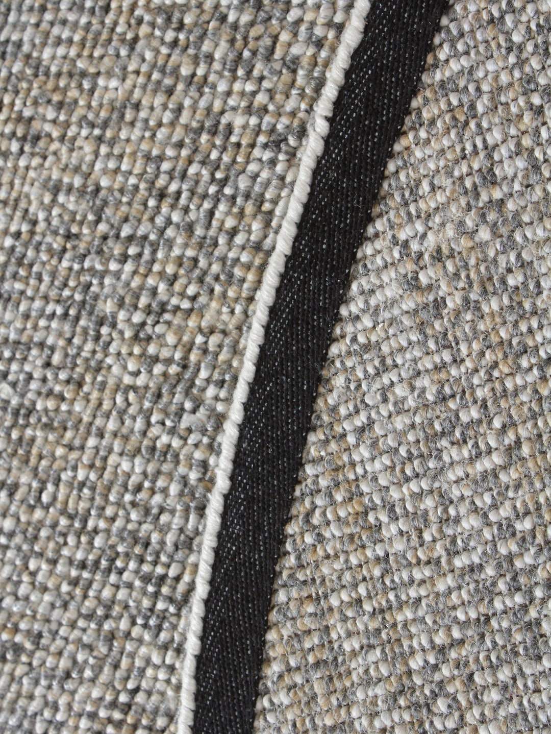 Cobbles Round Rug in Gravel - Round Rug- Hertex Haus Online - Design