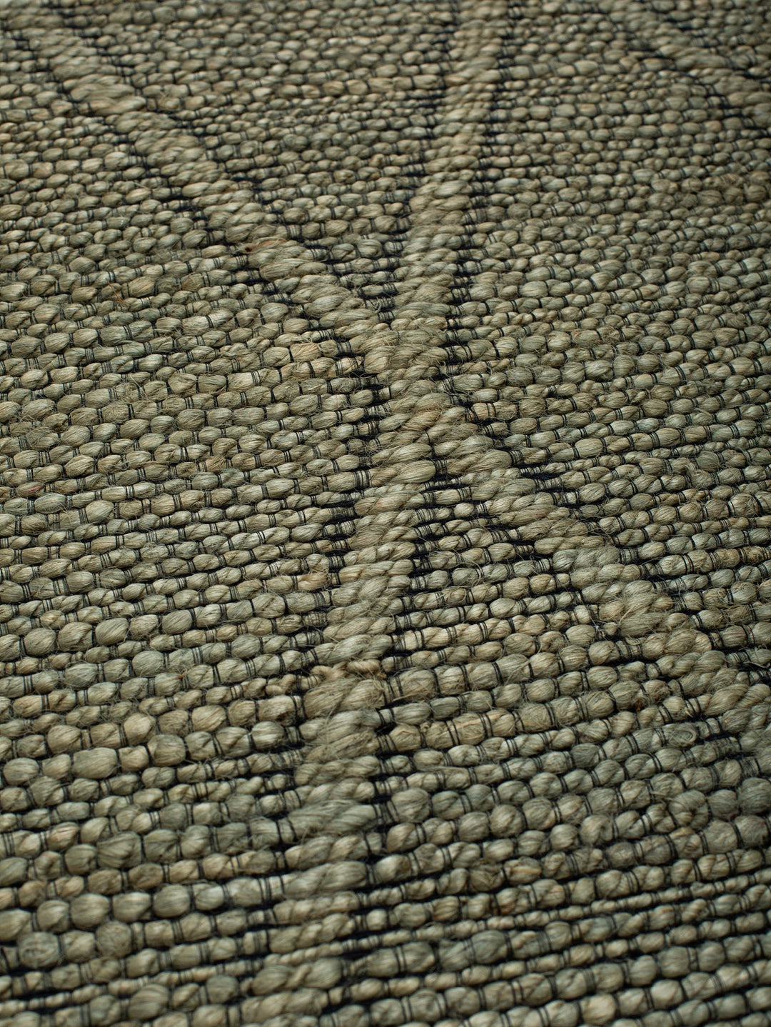 Double-Cross Rug in Kale - Rugs- Hertex Haus Online - Cotton