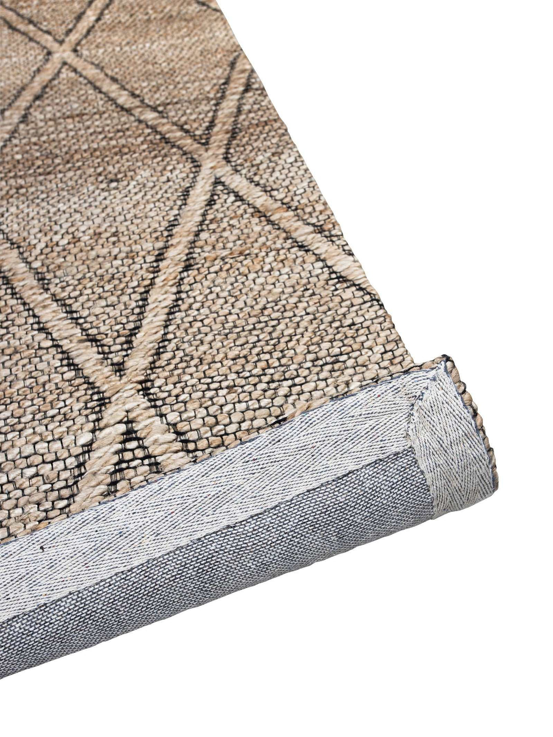 Double-Cross Rug in Natural - Rugs- Hertex Haus Online - Colour