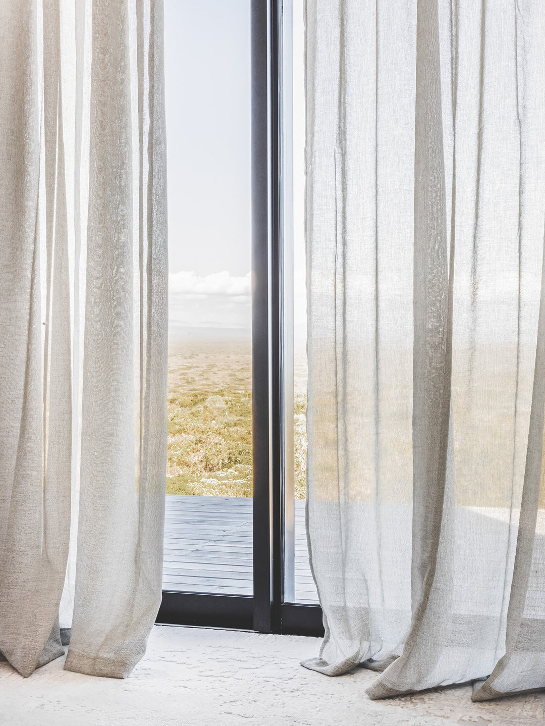 Flickering ready-made unlined curtains in Whisper - Curtains & Drapes- Hertex Haus Online - Curtains