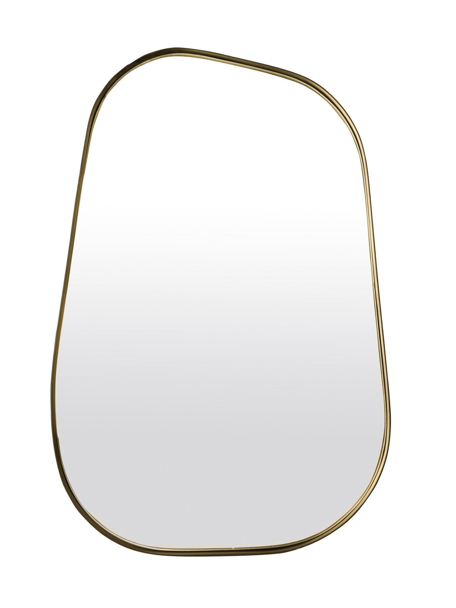 Iseo Mirror in Antique Brass - mirror- Hertex Haus Online - Brass