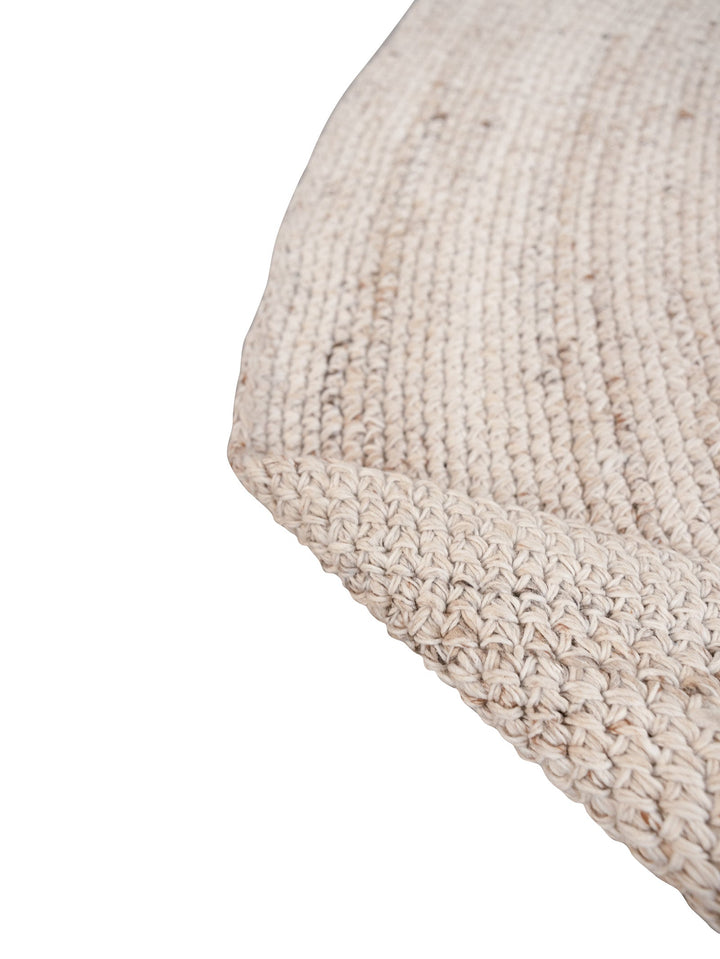 Malta Round Rug in Seasand - Round Rug- Hertex Haus Online - badge_fully_outdoor