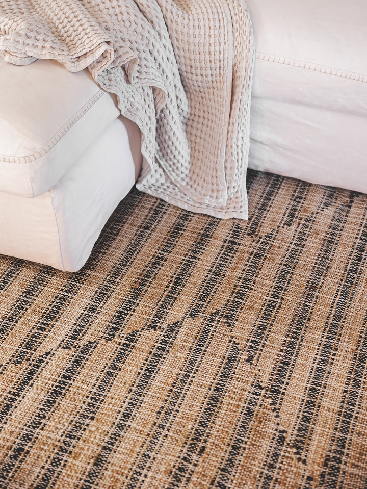 Ticktocking Rug in Carbon - Rugs- Hertex Haus Online - Homeware