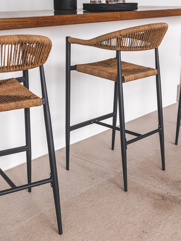 Zion Outdoor Bar Chair - Hertex Haus Online - badge_fully_outdoor