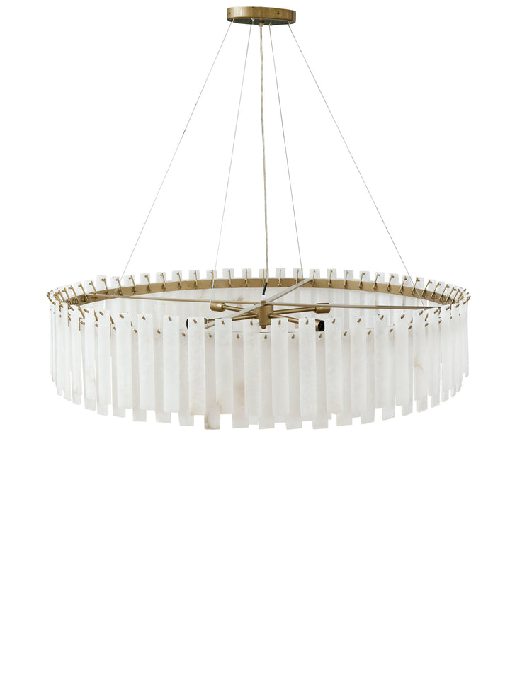 Alabaster Chandelier in Pure