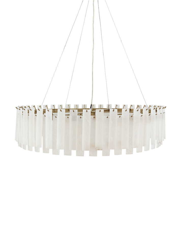 Alabaster Chandelier in Pure